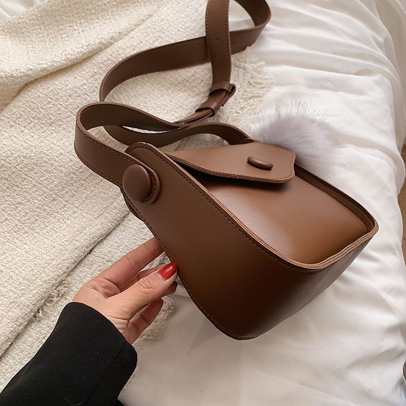 Almeda Dames Mini Kunstleren Crossbody Handtas - Zwart