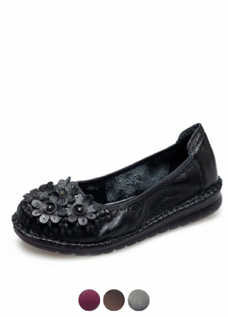 Almeda Dames Zachte Leren Loafer Schoenen