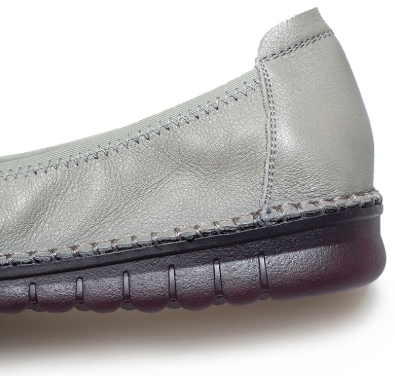 Almeda Dames Zachte Leren Loafer Schoenen - Zwart