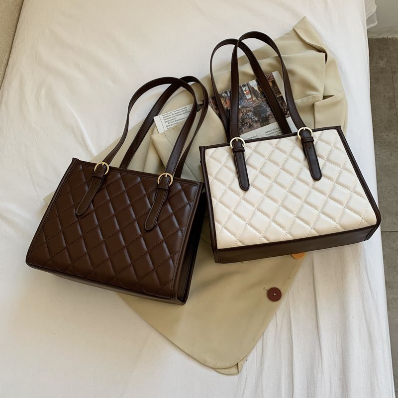 Almendra Dames Luxe Handtas - Koffie