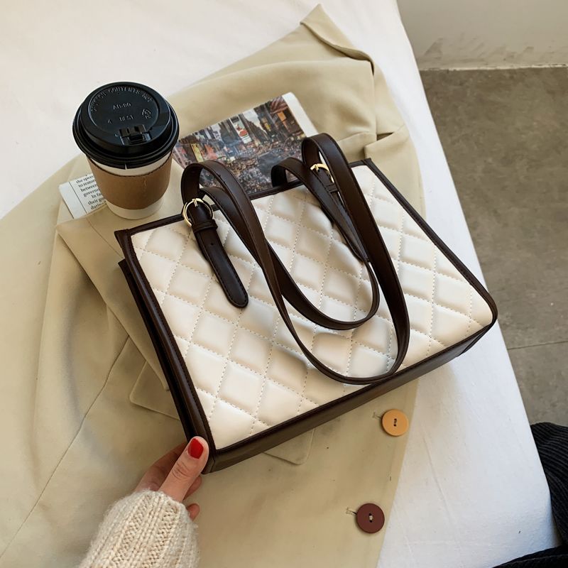 Almendra Dames Luxe Handtas - Koffie