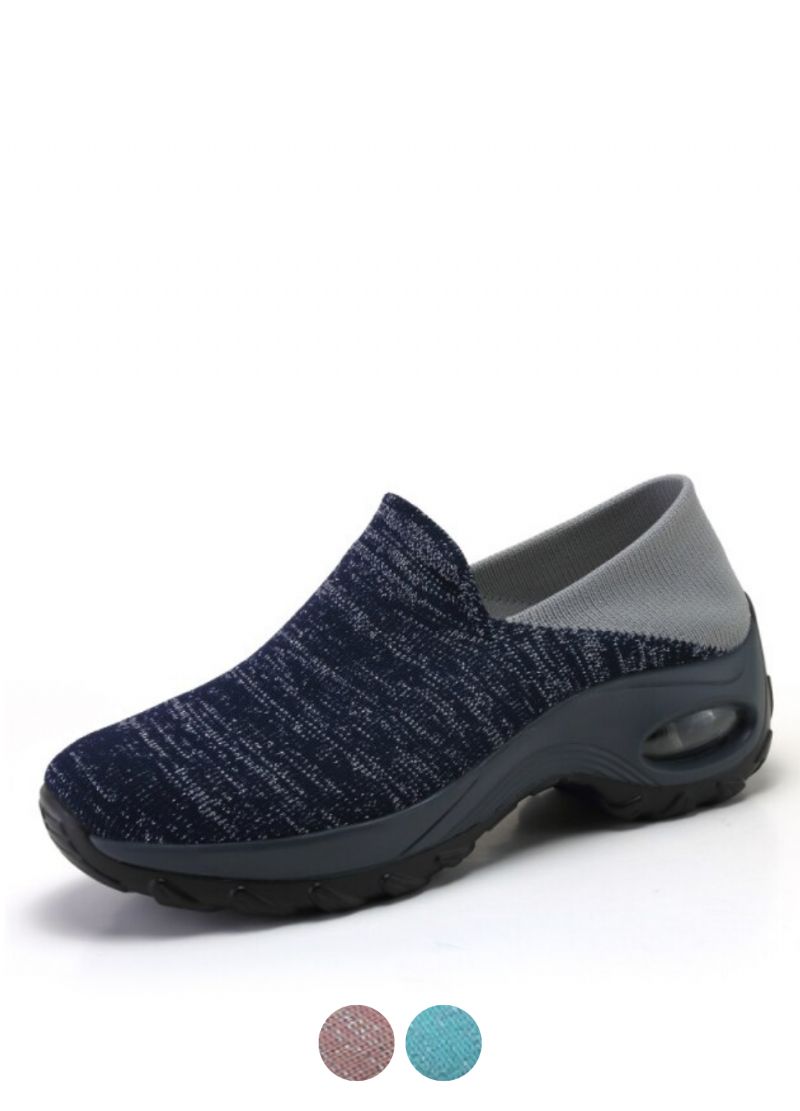 Alodi Dames Sneaker Slip-on Zwarte Schoenen