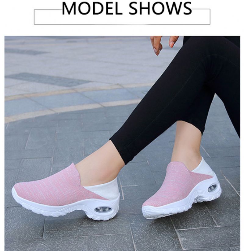 Alodi Dames Sneaker Slip-on Zwarte Schoenen - Zwart