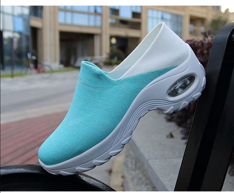 Alodi Dames Sneaker Slip-on Zwarte Schoenen - Zwart