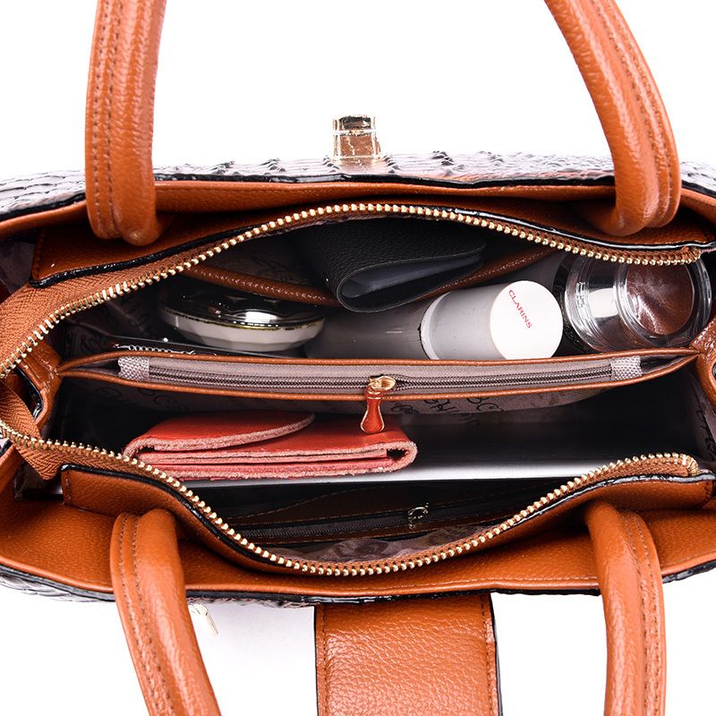 Alondra Dames Grote Luxe Designer Handtas - Geel