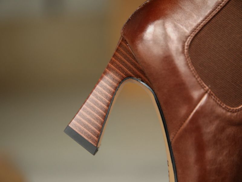 Alondra Dames Leren Enkellaarsjes - Zwart