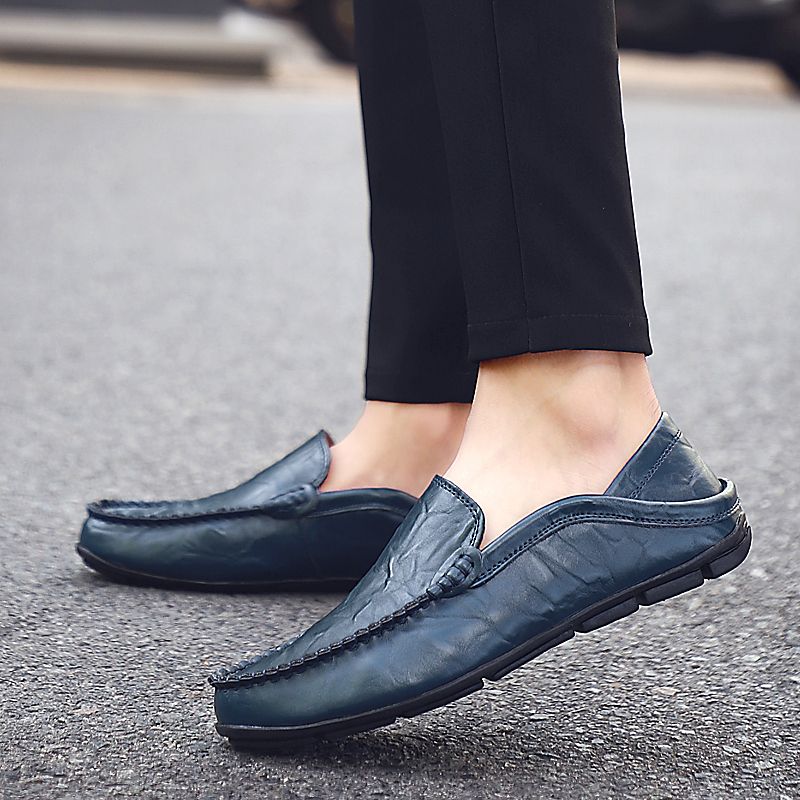 Alonzo Heren Loafers Casual Schoenen - Zwart