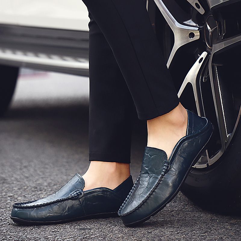 Alonzo Heren Loafers Casual Schoenen - Zwart