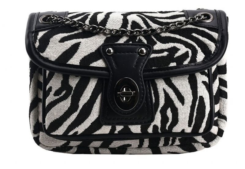 Alora Dames Crossbody Tas Met Ketting - Grote Zwarte