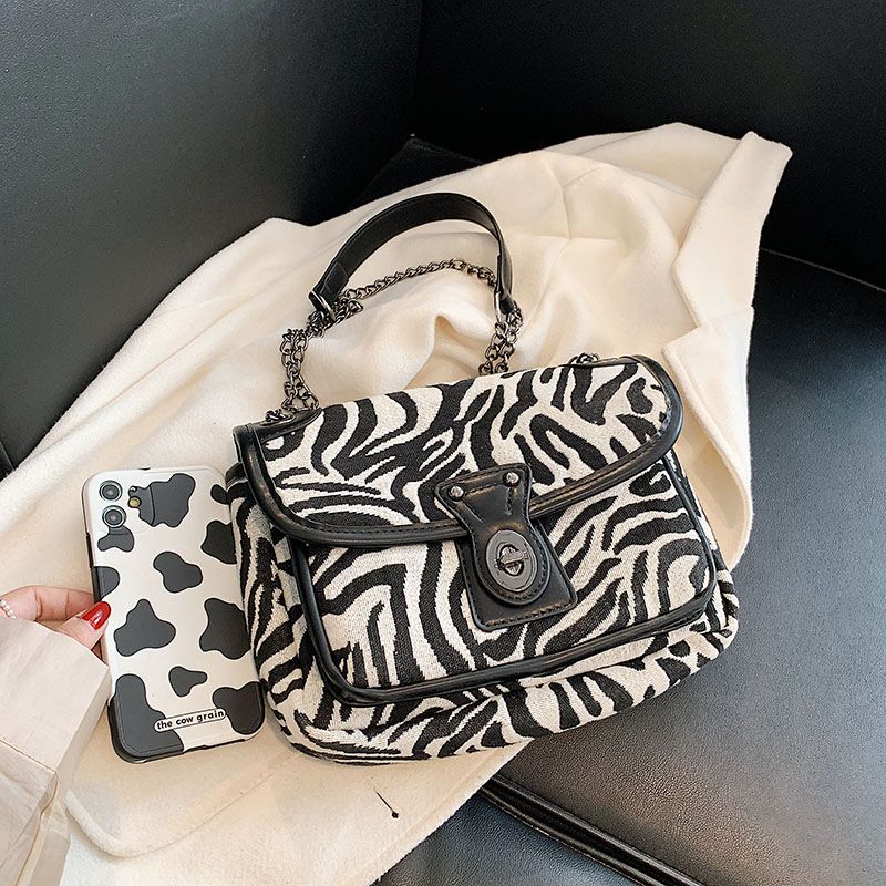Alora Dames Crossbody Tas Met Ketting - Grote Zwarte