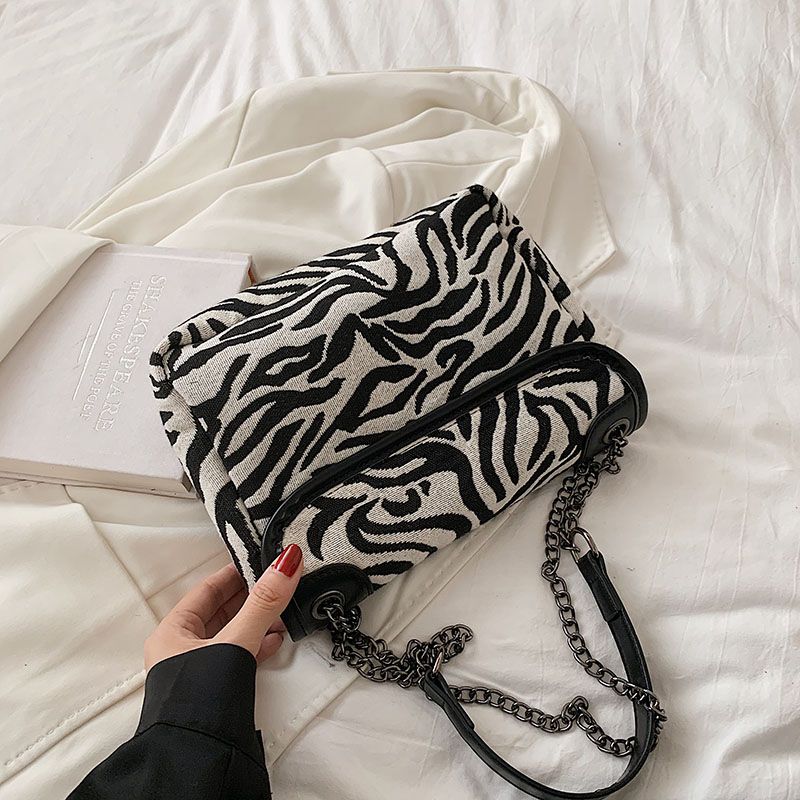 Alora Dames Crossbody Tas Met Ketting - Grote Zwarte