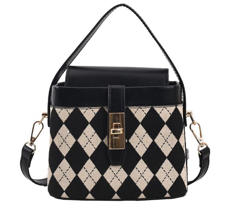 Alpe Dames Mini Leren Crossbody Handtas - Zwart