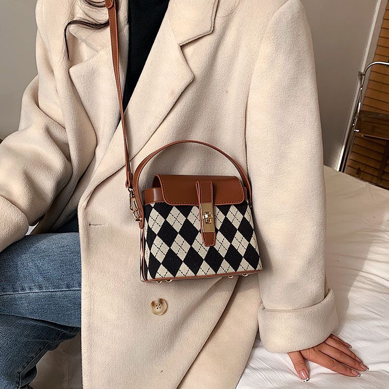 Alpe Dames Mini Leren Crossbody Handtas - Zwart