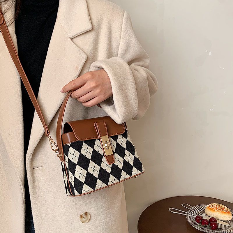 Alpe Dames Mini Leren Crossbody Handtas - Zwart