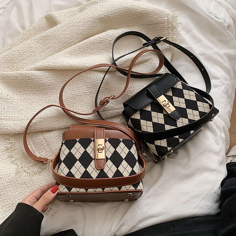 Alpe Dames Mini Leren Crossbody Handtas - Zwart