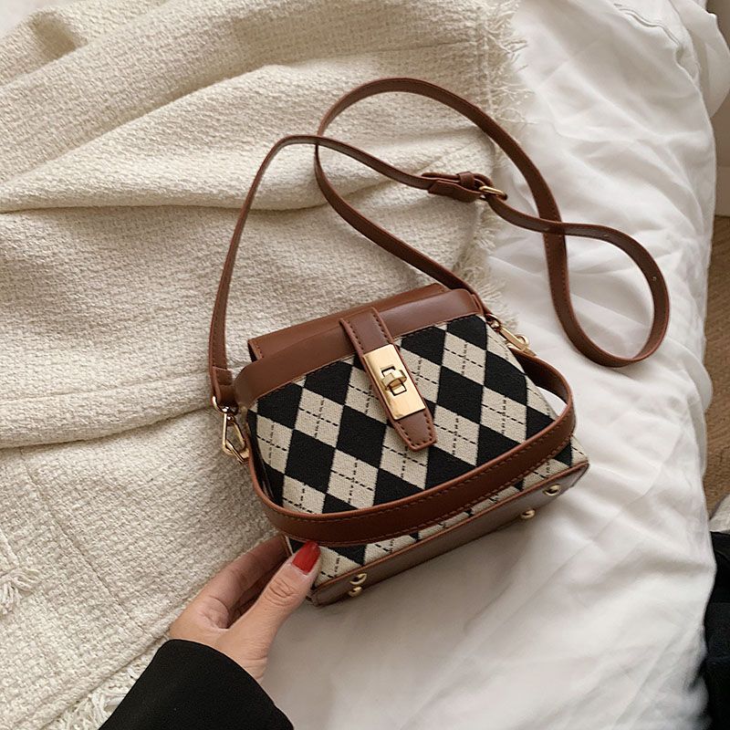 Alpe Dames Mini Leren Crossbody Handtas - Zwart