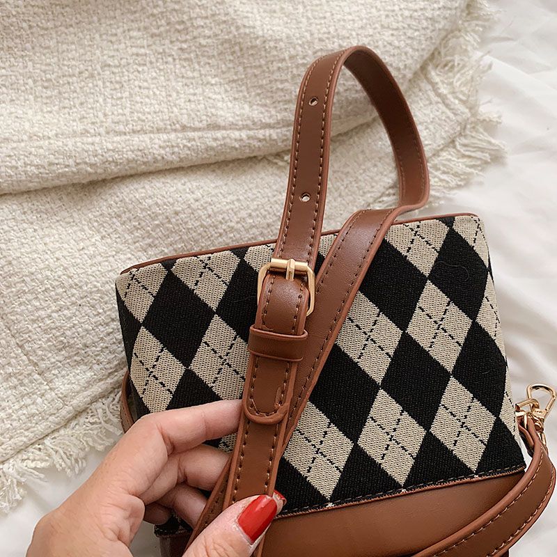 Alpe Dames Mini Leren Crossbody Handtas - Zwart
