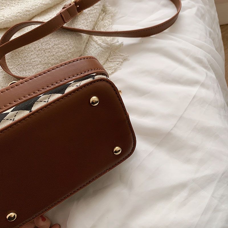 Alpe Dames Mini Leren Crossbody Handtas - Zwart