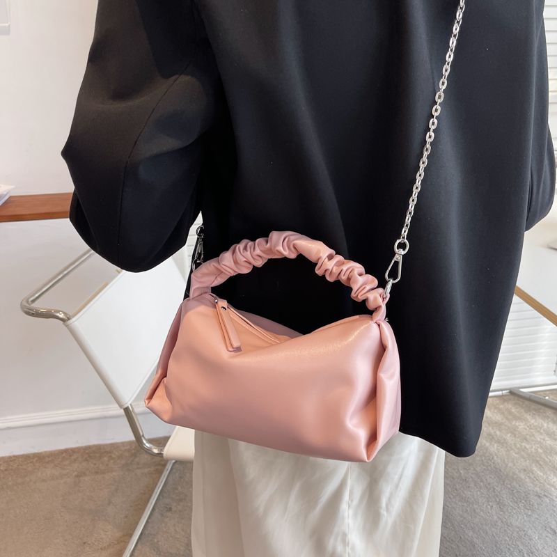Alpes Dames Kleine Leren Crossbody Handtas - Zwart