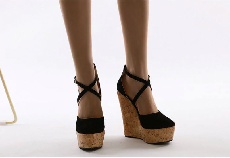 Alquila Wedges - Zwart