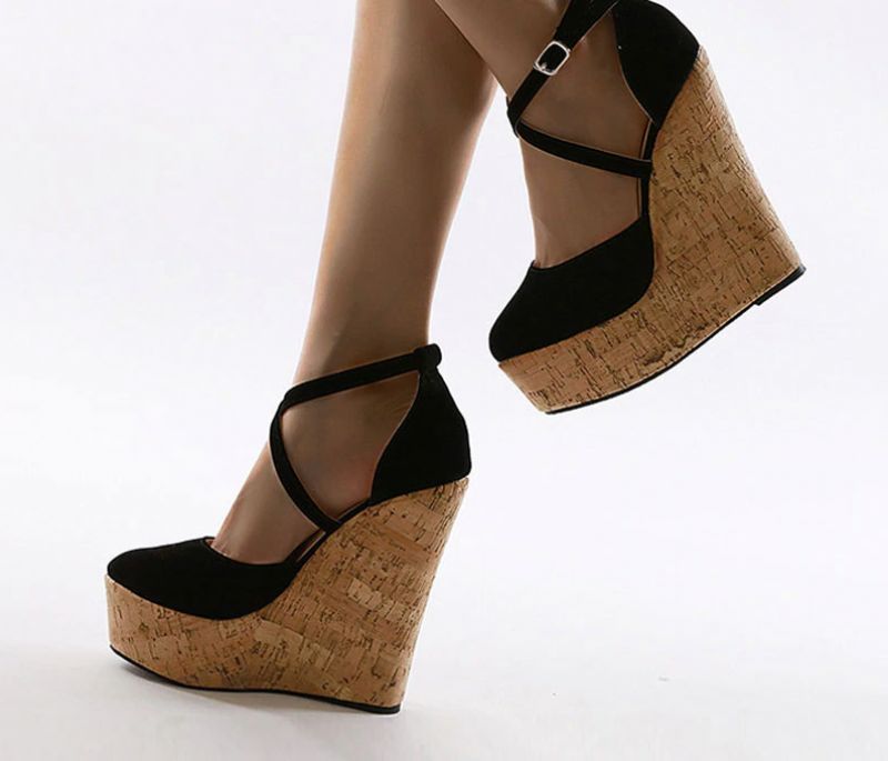 Alquila Wedges - Zwart