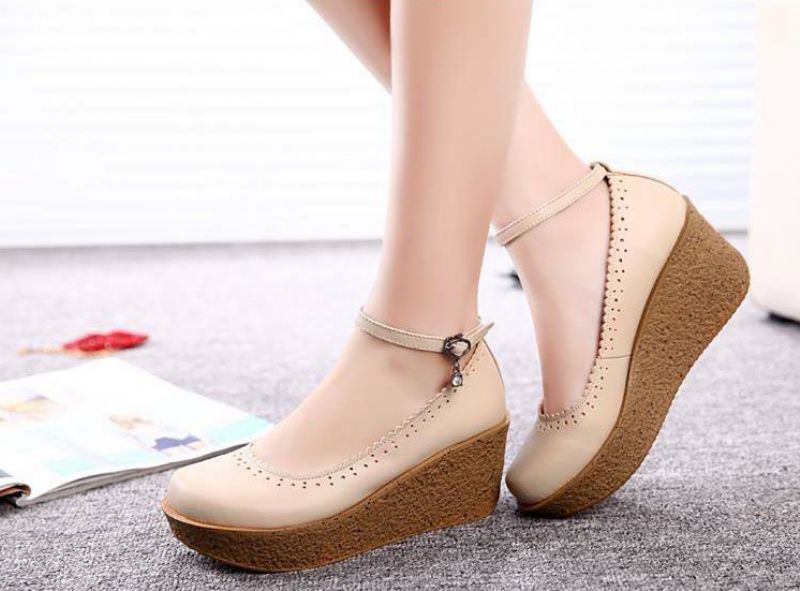 Altamira Dames Wedge Platform Schoenen - Khaki