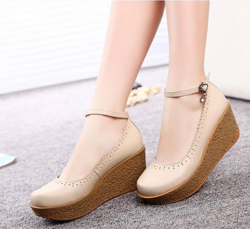Altamira Dames Wedge Platform Schoenen - Khaki