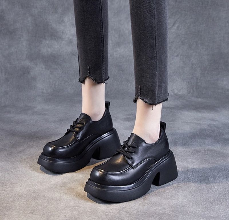 Aluna Dames Platform - Zwart