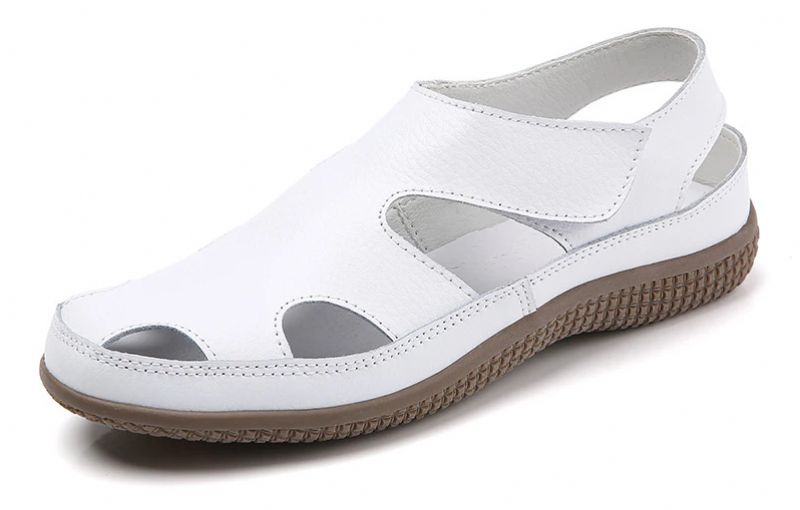 Alvis Dames Platte Schoenen Sandaal - Zwart