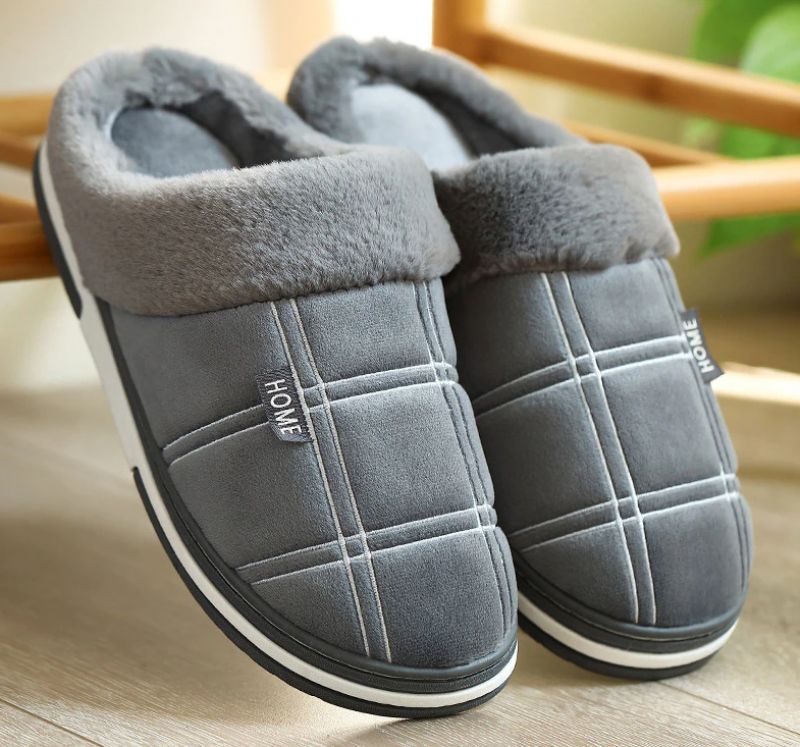 Alvis Heren Winter Pantoffels - Grijs