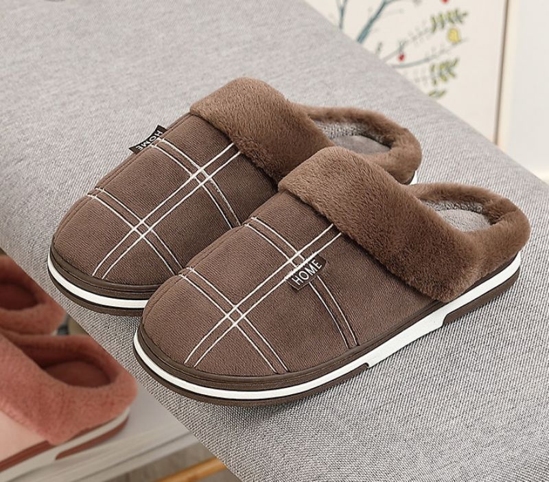Alvis Heren Winter Pantoffels - Grijs