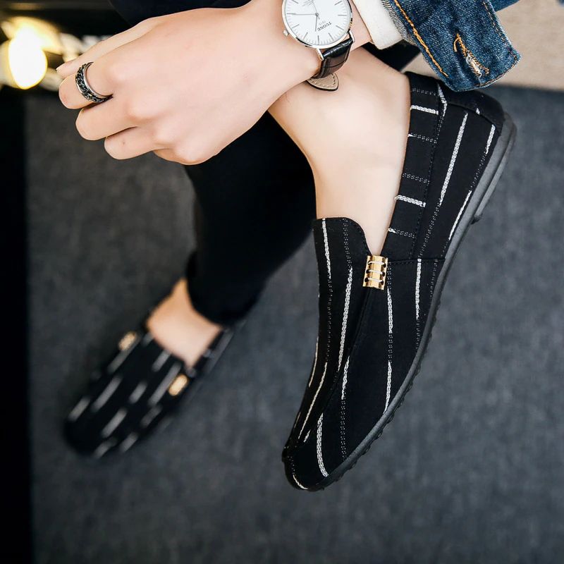 Amadeo Heren Loafers Casual Schoenen - Zwart