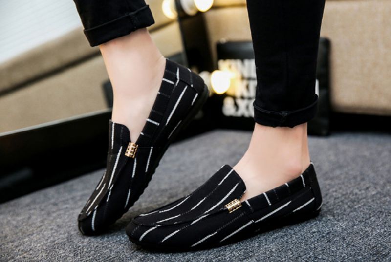 Amadeo Heren Loafers Casual Schoenen - Zwart