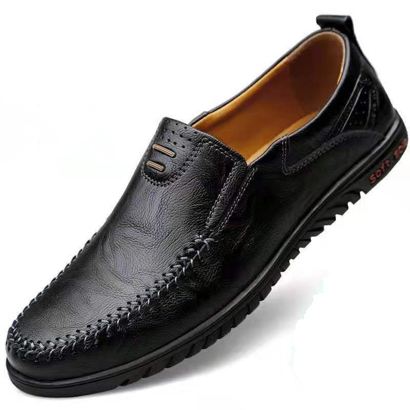 Amadeo Heren Loafers Geklede Schoenen - Zwart