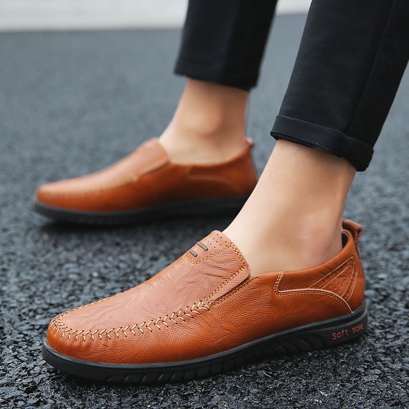 Amadeo Heren Loafers Geklede Schoenen - Zwart