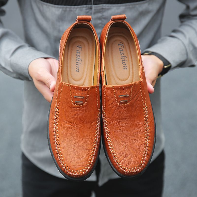 Amadeo Heren Loafers Geklede Schoenen - Zwart