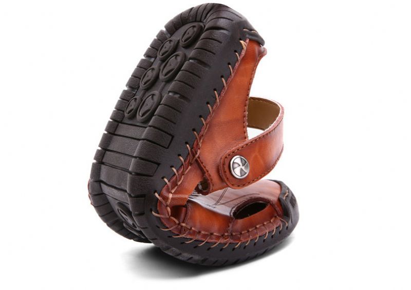 Amadeo Heren Strand Sandaal - Bruin