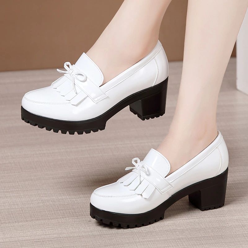 Amanda Dames Patent Slip On - Zwart