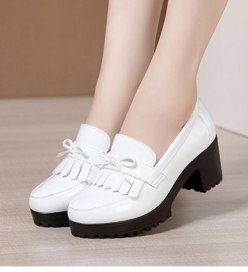 Amanda Dames Patent Slip On - Zwart