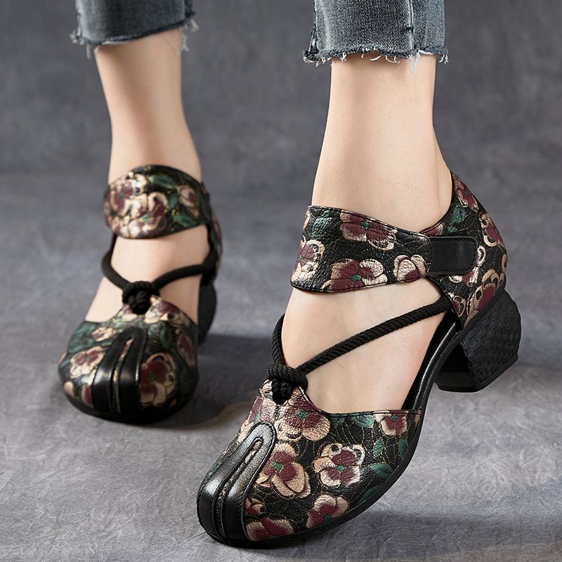Amarantha Dames Sandalen Zomer Print - Zwart