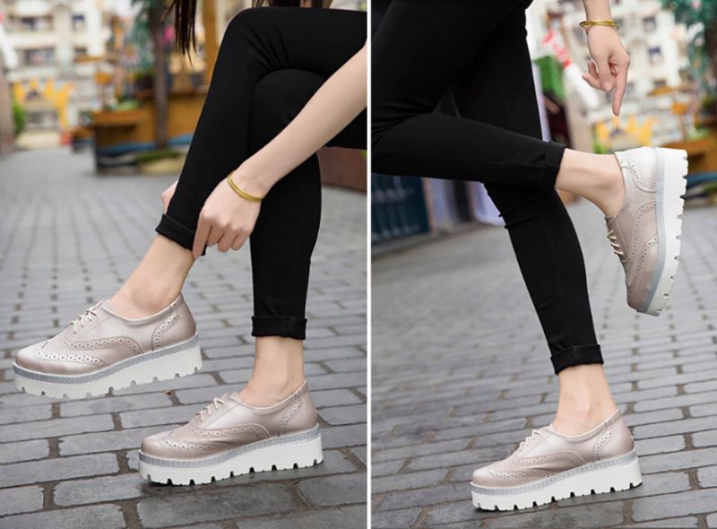 Amaru Dames Oxford Schoenen - Zilver