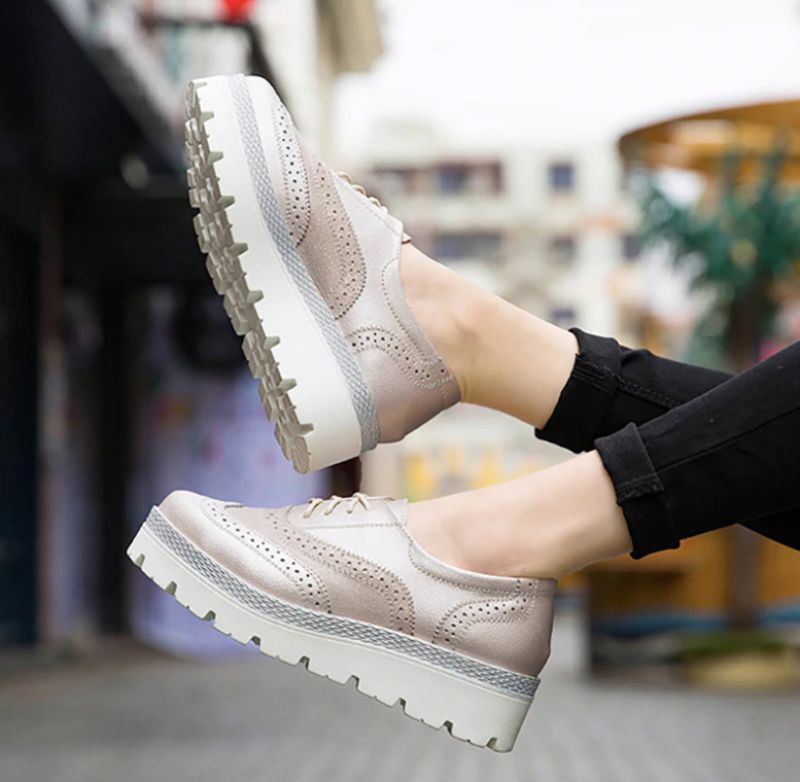 Amaru Dames Oxford Schoenen - Zilver
