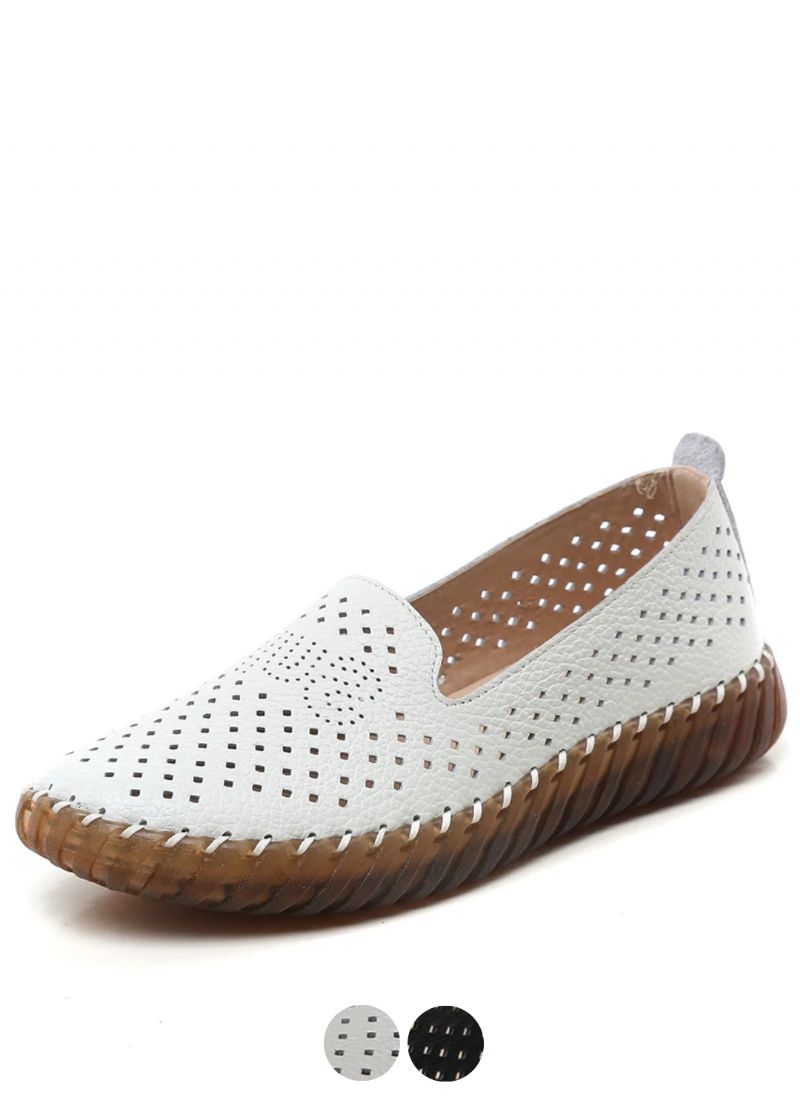 Amelia Dames Ademende Platte Loafers