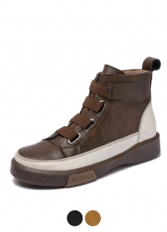 Amelia Dames Herfst Winter Leren Laarzen