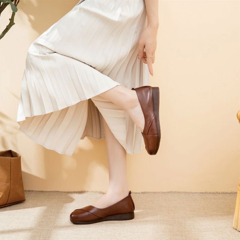 Amelia Dames Loafer Schoenen - Bruin