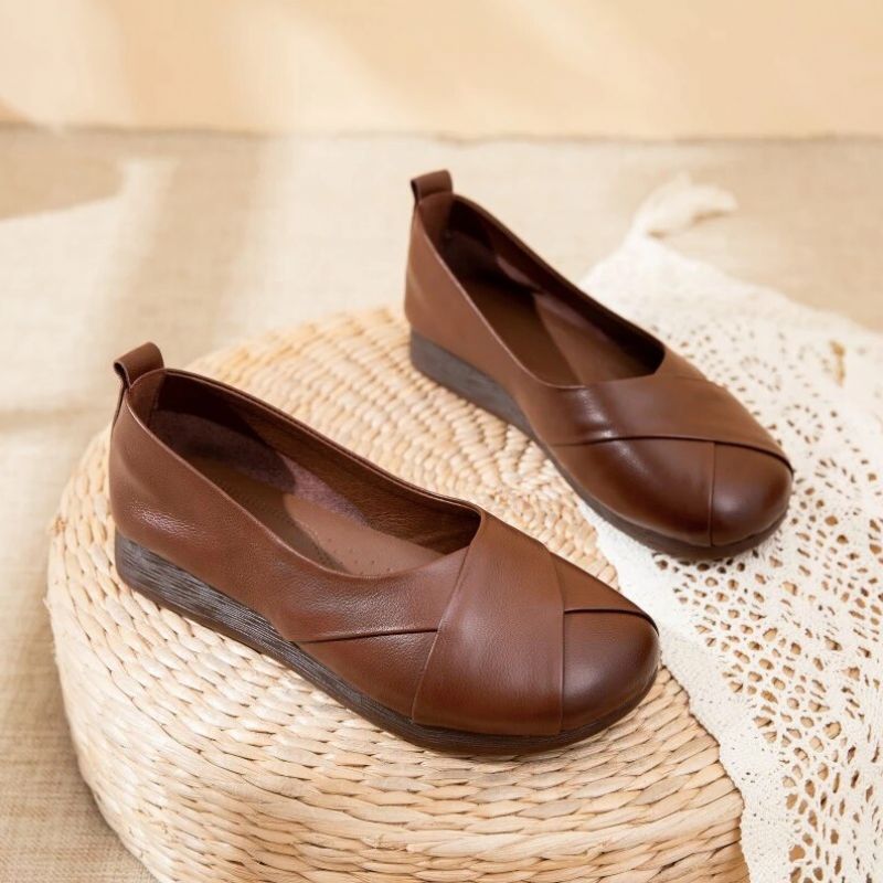 Amelia Dames Loafer Schoenen - Bruin