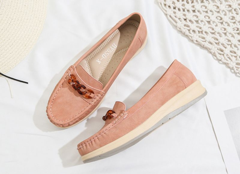 Amelia Dames Platte Schoenen - Geel