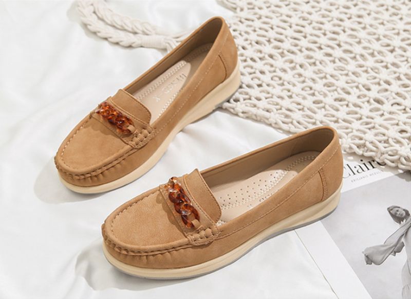 Amelia Dames Platte Schoenen - Geel