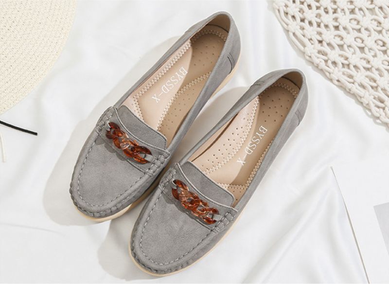 Amelia Dames Platte Schoenen - Geel