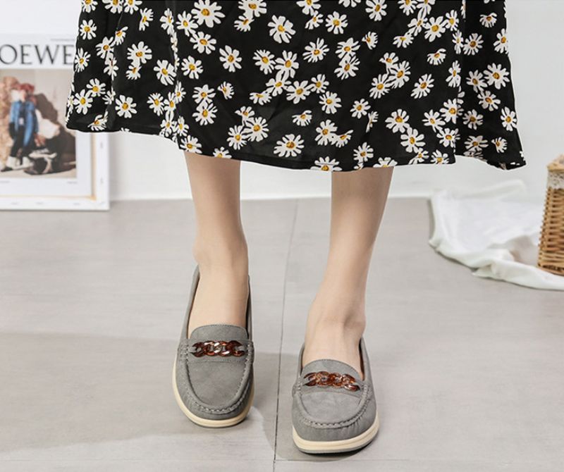 Amelia Dames Platte Schoenen - Geel